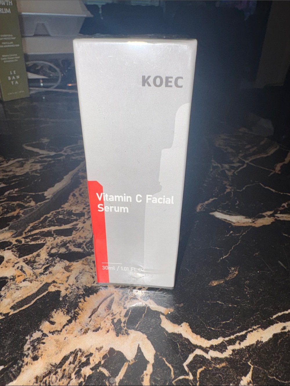 Vitamin C Facial Serum — White & Red Packaging never been opened